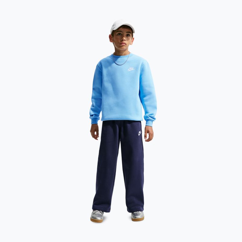 Detská mikina Nike Sportswear Club Fleece football blue/white 5