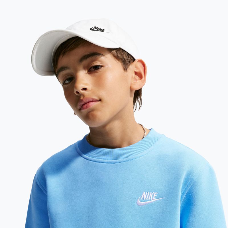 Detská mikina Nike Sportswear Club Fleece football blue/white 6
