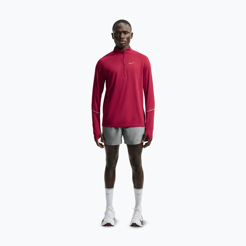 Pánska bežecká mikina Nike Miler Dri-Fit UV 1/2 Zip tough red 2
