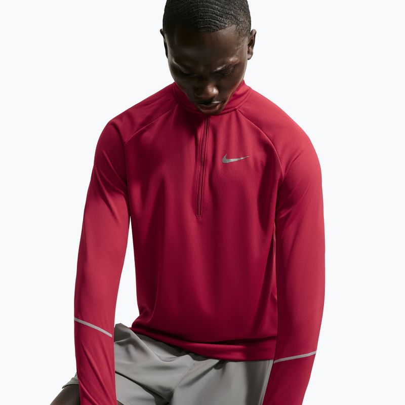 Pánska bežecká mikina Nike Miler Dri-Fit UV 1/2 Zip tough red 4