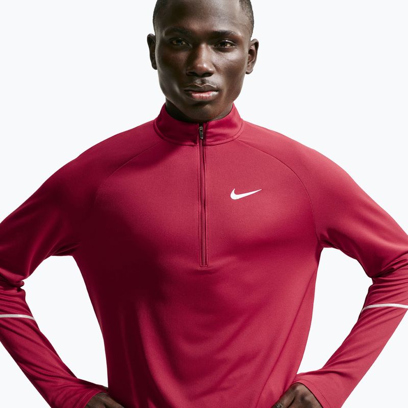 Pánska bežecká mikina Nike Miler Dri-Fit UV 1/2 Zip tough red 5