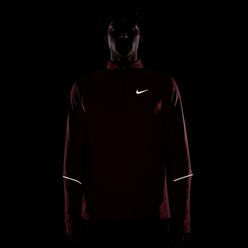 Pánska bežecká mikina Nike Miler Dri-Fit UV 1/2 Zip tough red 7