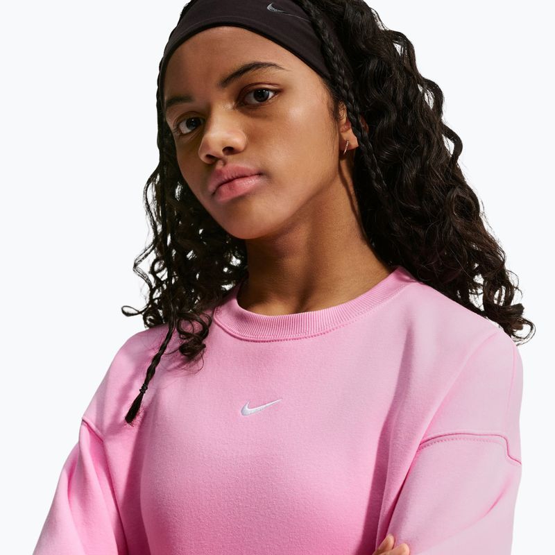 Detská mikina Nike Sportswear Studio pink rise/white 6