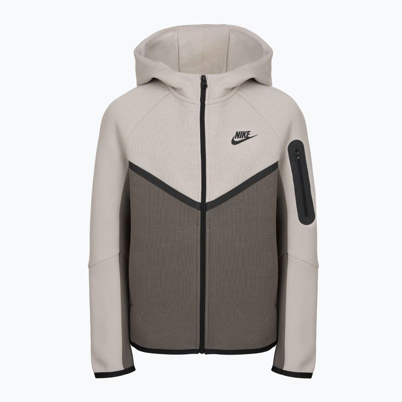 Detská mikina Nike Sportswear Tech Fleece moon particle/cave stone/black/black