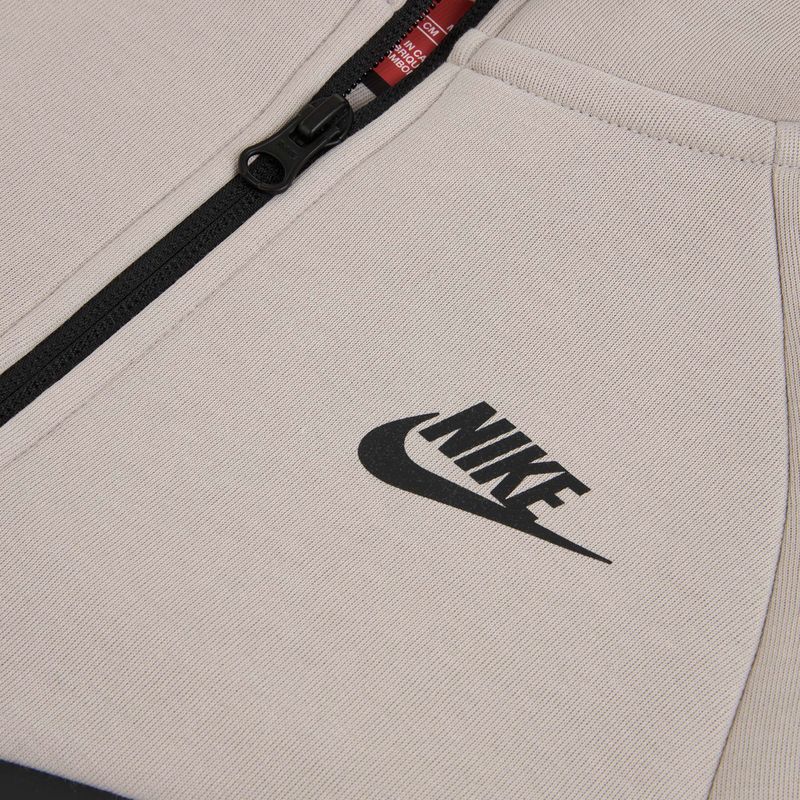 Detská mikina Nike Sportswear Tech Fleece moon particle/cave stone/black/black 3