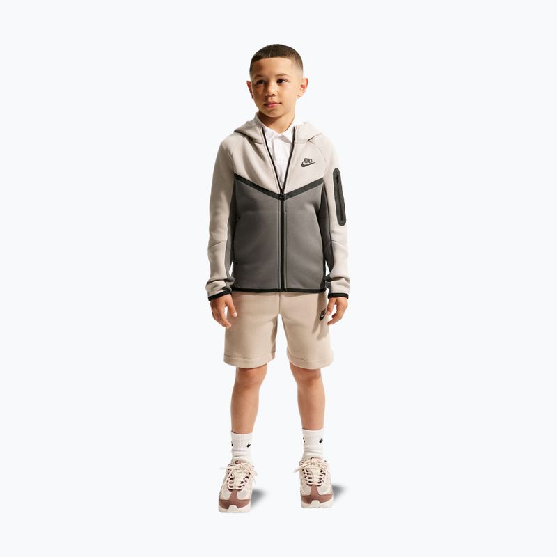 Detská mikina Nike Sportswear Tech Fleece moon particle/cave stone/black/black 2
