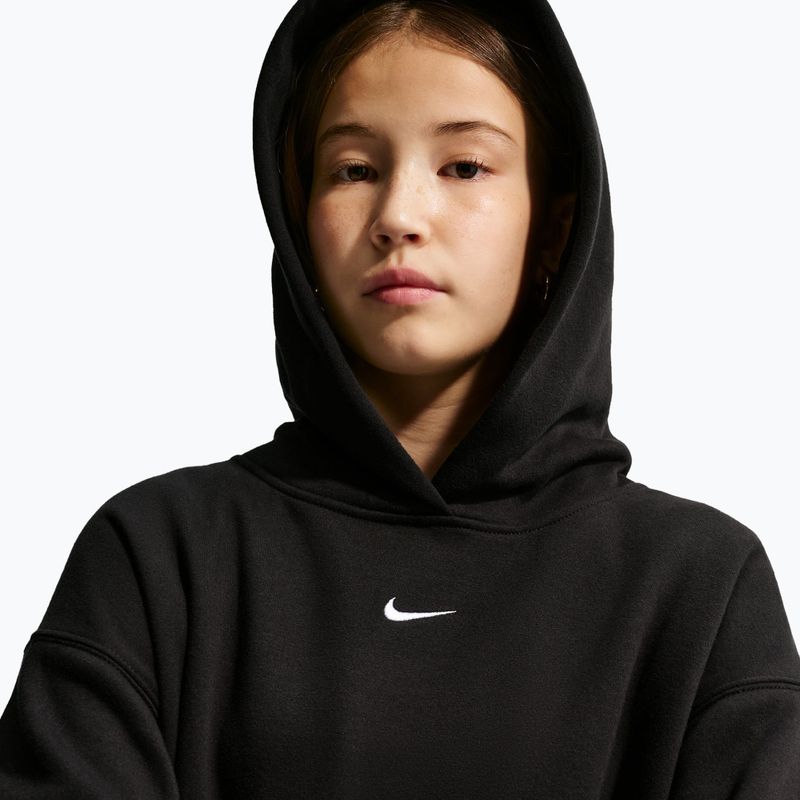 Detská mikina Nike Sportswear Studio Fleece black/white 4