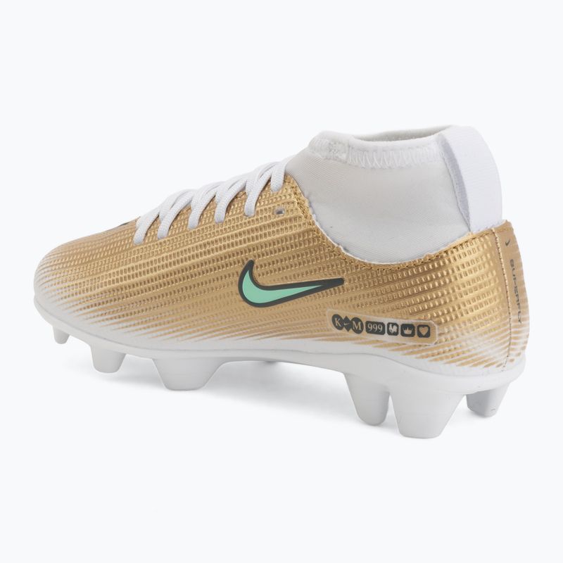 Detské kopačky Nike Jr. Mercurial Superfly 11 Club "Kylian Mbappé" metallic gold/green glow 3