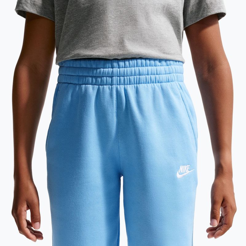 Detské nohavice Nike Sportswear Club Fleece football blue/white 5