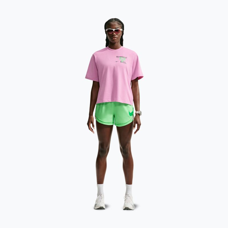 Dámske bežecké tričko Nike Swift Dri-Fit pink rise/illusion green 2