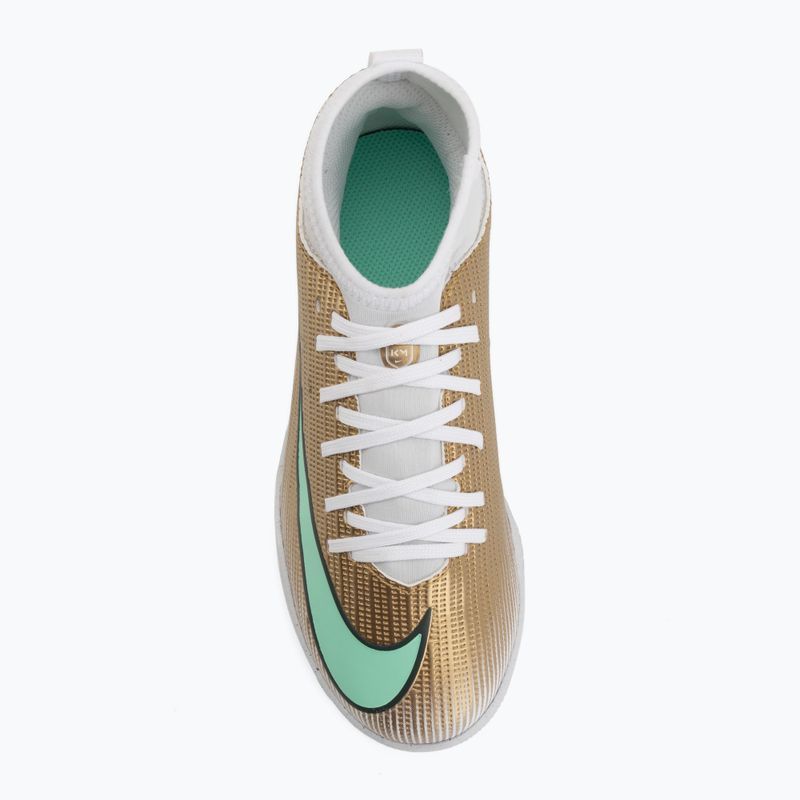 Detské kopačky Nike Jr. Mercurial Superfly 11 Club "Kylian Mbappé" metallic gold/green glow 5