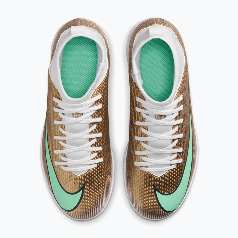 Detské kopačky Nike Jr. Mercurial Superfly 11 Club "Kylian Mbappé" metallic gold/green glow 4