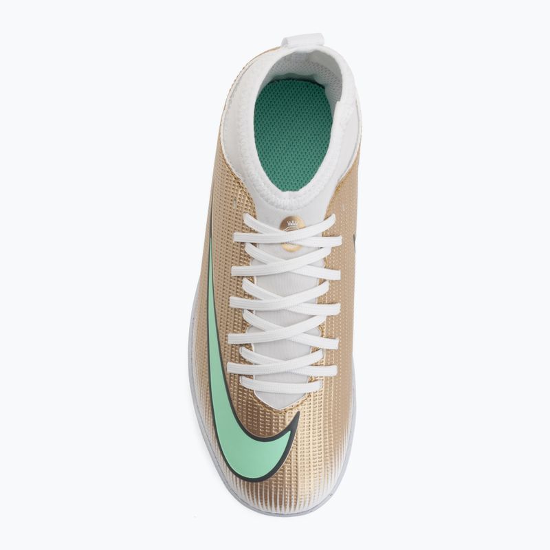 Detské kopačky Nike Jr. Mercurial Superfly 11 Club "Kylian Mbappé" metallic gold/green glow 5