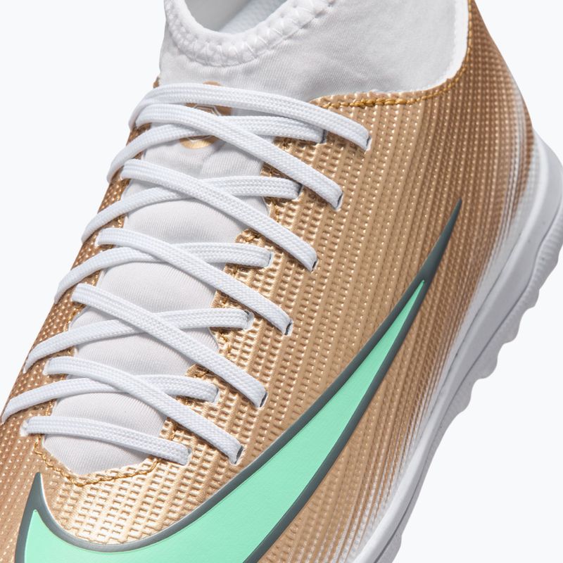 Detské kopačky Nike Jr. Mercurial Superfly 11 Club "Kylian Mbappé" metallic gold/green glow 5