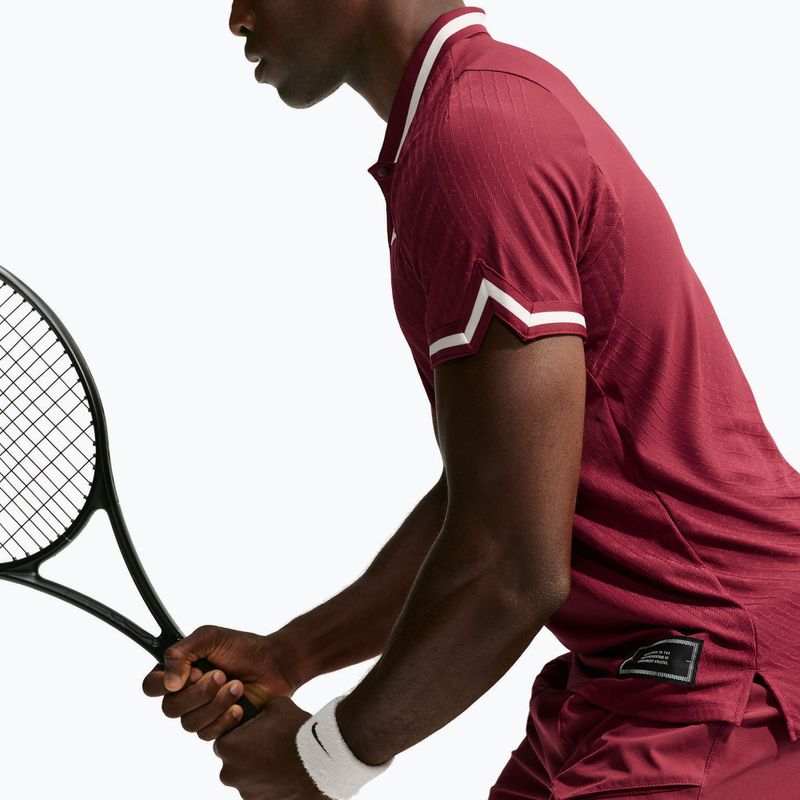 Polo tričko Nike Court Slam Aero-Fit Team Red/Pale Ivory 4