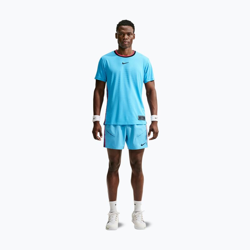 Polo tričko Nike Court Slam Aero-Fit Baltic Blue/Black 2