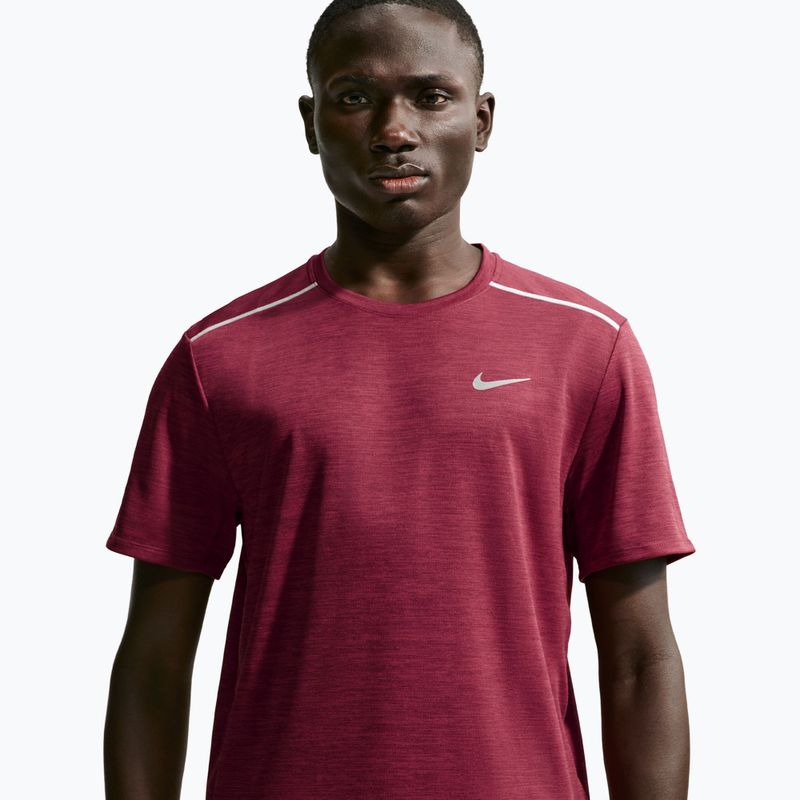 Pánske bežecké tričko Nike Miler Dri-Fit UV tough red/mystic dates 4