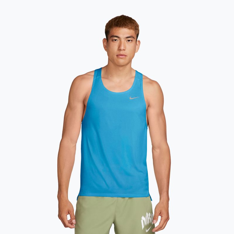 Pánske bežecké tričko Nike Fast Dri-Fit light current blue