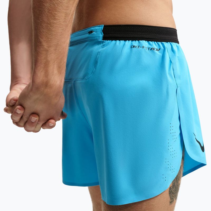 Pánske bežecké šortky Nike AeroSwift light current blue/black 6