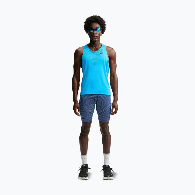 Pánske bežecké tričko Nike AeroSwift light current blue/black 2