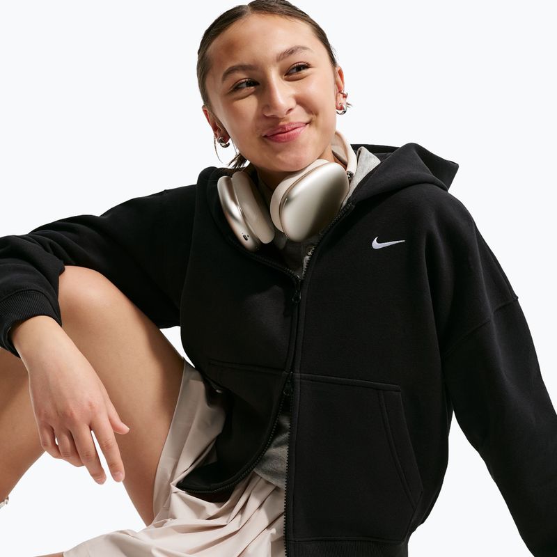 Detská mikina Nike Sportswear Studio Fleece black/white 4