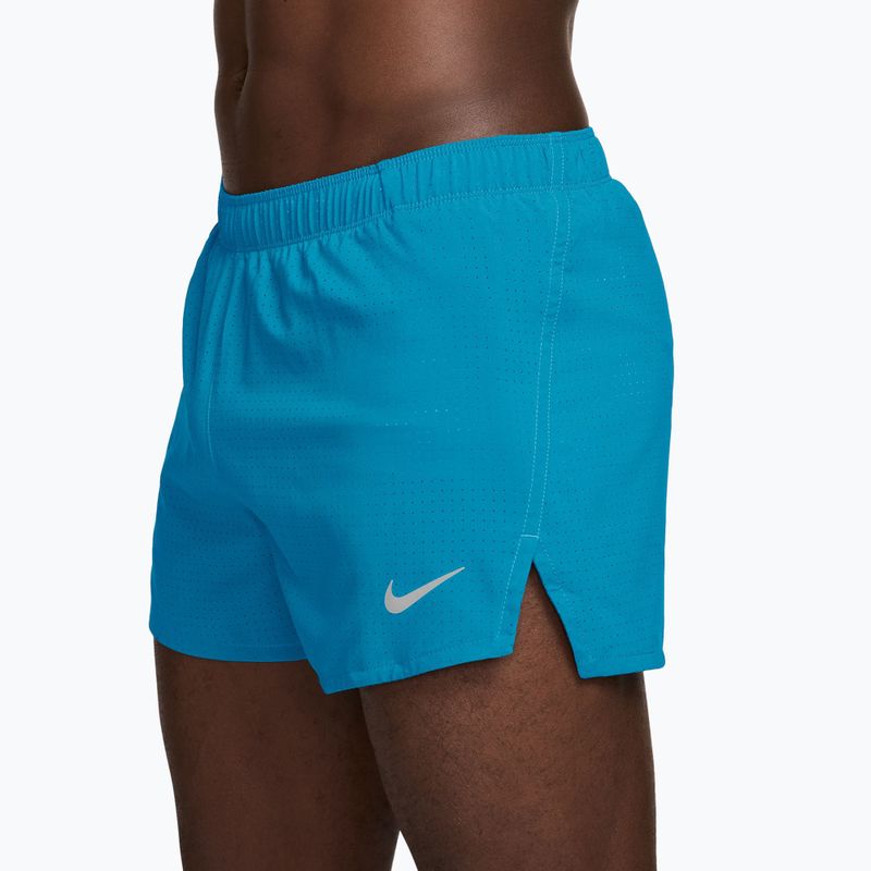 Pánske bežecké šortky Nike Fast light current blue/black 3