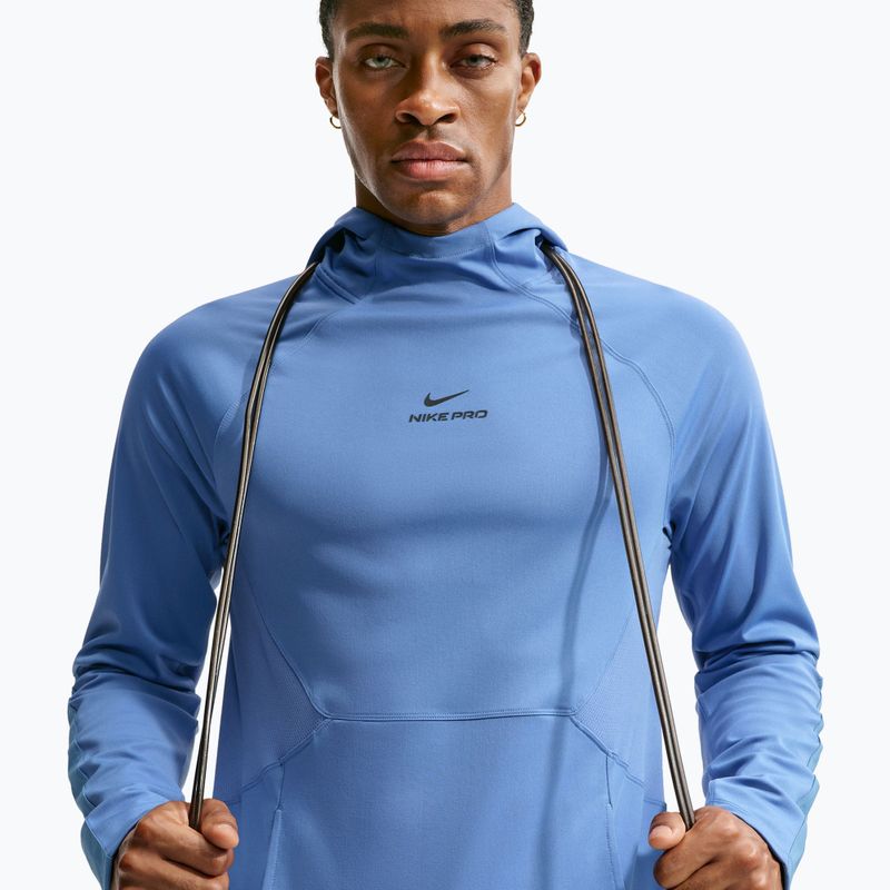Pánska tréningová mikina Nike Pro Indigo Storm/Black 4