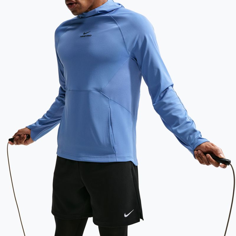 Pánska tréningová mikina Nike Pro Indigo Storm/Black 6