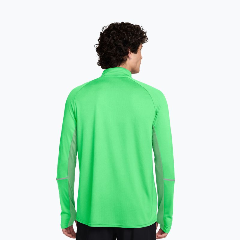 Pánska bežecká mikina Nike Miler Dri-Fit UV 1/2 Zip illusion green 2