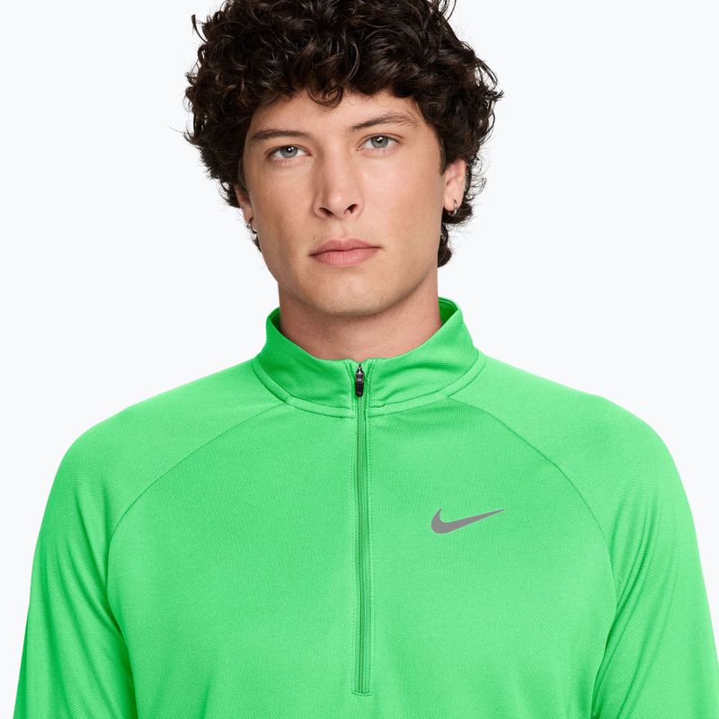 Pánska bežecká mikina Nike Miler Dri-Fit UV 1/2 Zip illusion green 3