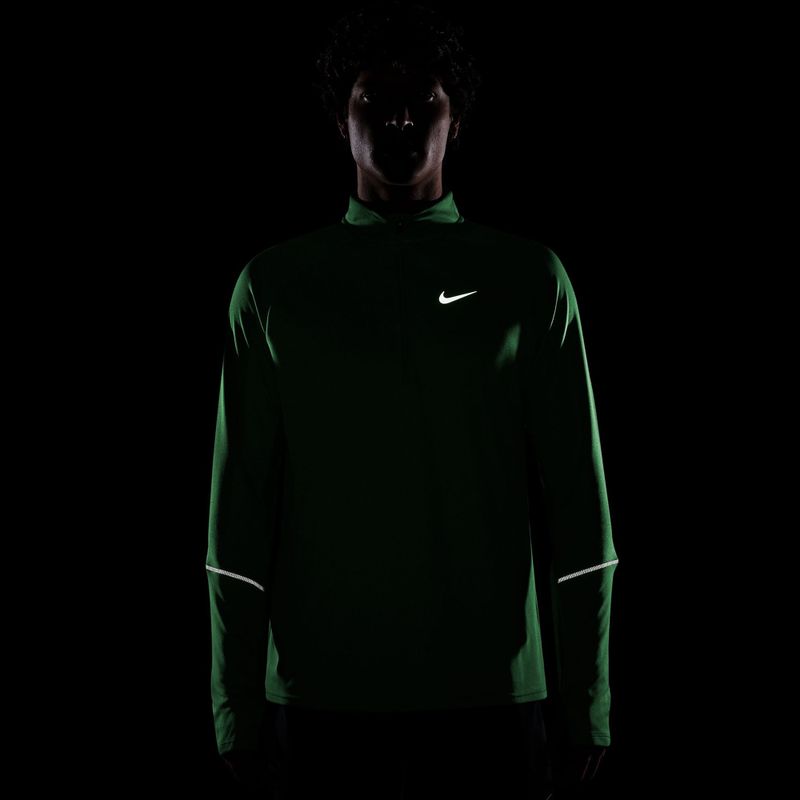 Pánska bežecká mikina Nike Miler Dri-Fit UV 1/2 Zip illusion green 4
