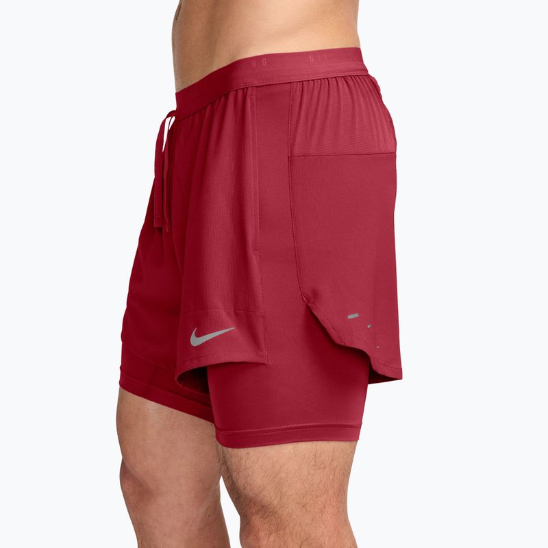 Pánske bežecké šortky Nike Stride tough red 3