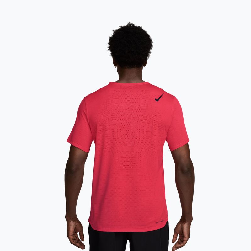 Pánske bežecké tričko Nike AeroSwift fusion red/black 2