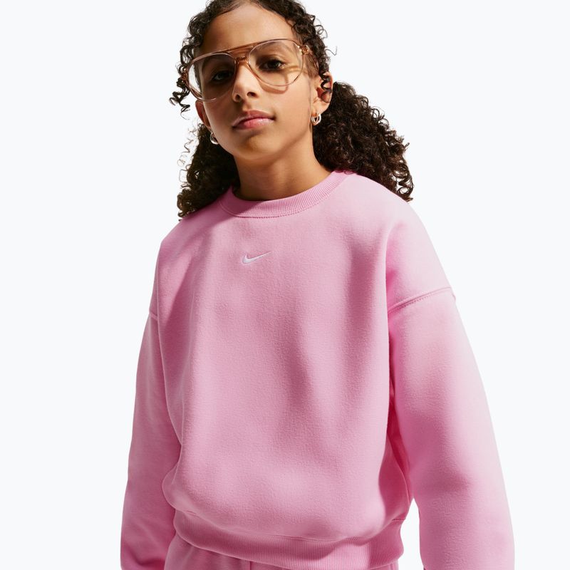 Detská mikina Nike Sportswear Studio pink rise/white 4