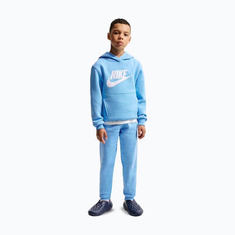 Detská mikina Nike Sportswear Club Fleece football blue/white 7