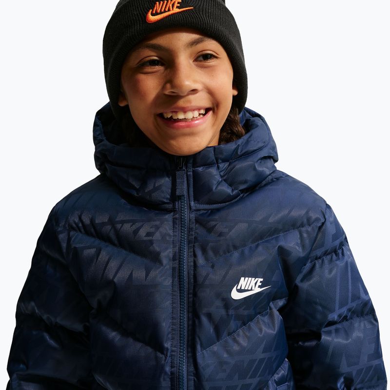 Detská zateplená bunda Nike Sportswear "All Day Play" midnight navy/white 3