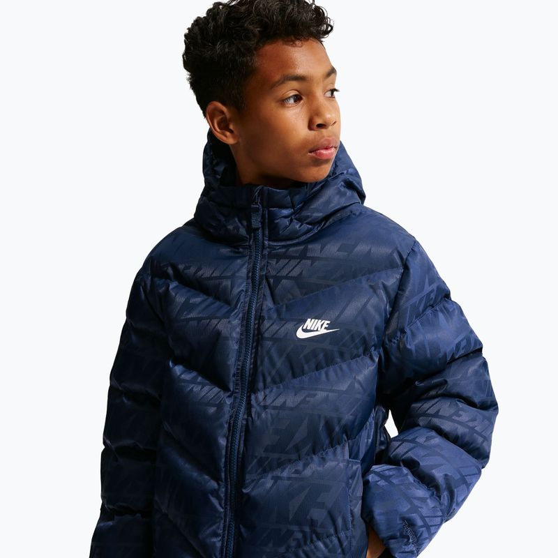 Detská zateplená bunda Nike Sportswear "All Day Play" midnight navy/white 8