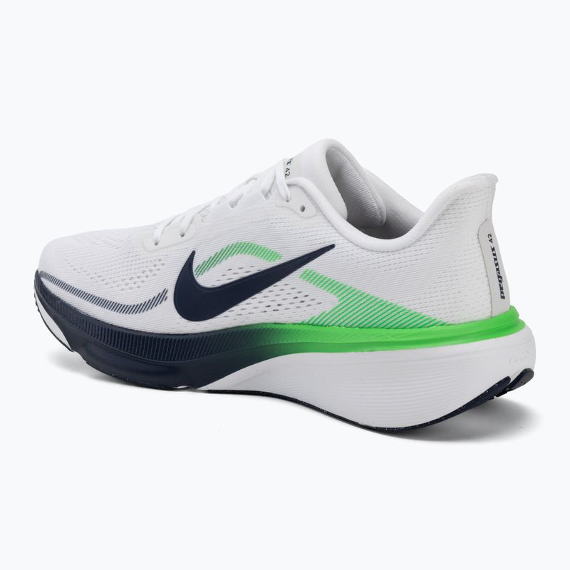 Pánske bežecké topánky Nike Pegasus 42 white/green spark/midnight navy 3