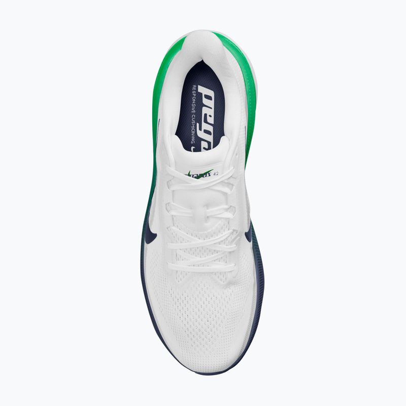 Pánske bežecké topánky Nike Pegasus 42 white/green spark/midnight navy 4
