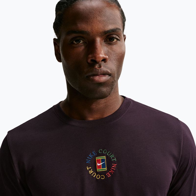 Polo tričko Nike Court Dri-Fit Burgundy Ash 4