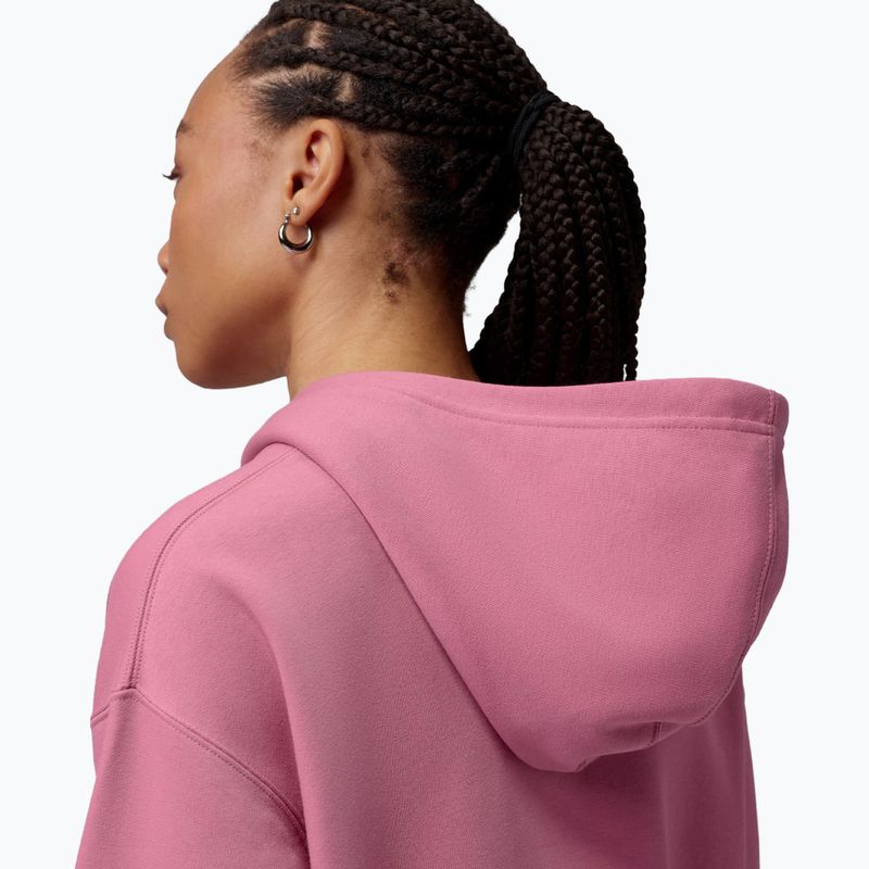 Dámska mikina Jordan Fleece Hoodie desert berry/white 5
