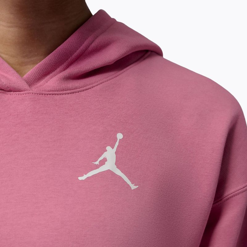 Dámska mikina Jordan Fleece Hoodie desert berry/white 6