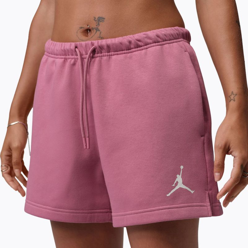 Dámske šortky Jordan Fleece desert berry/white 3