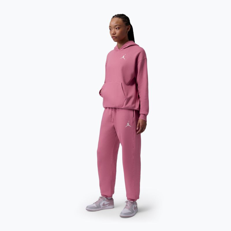 Dámske nohavice Jordan Fleece desert berry/white 2