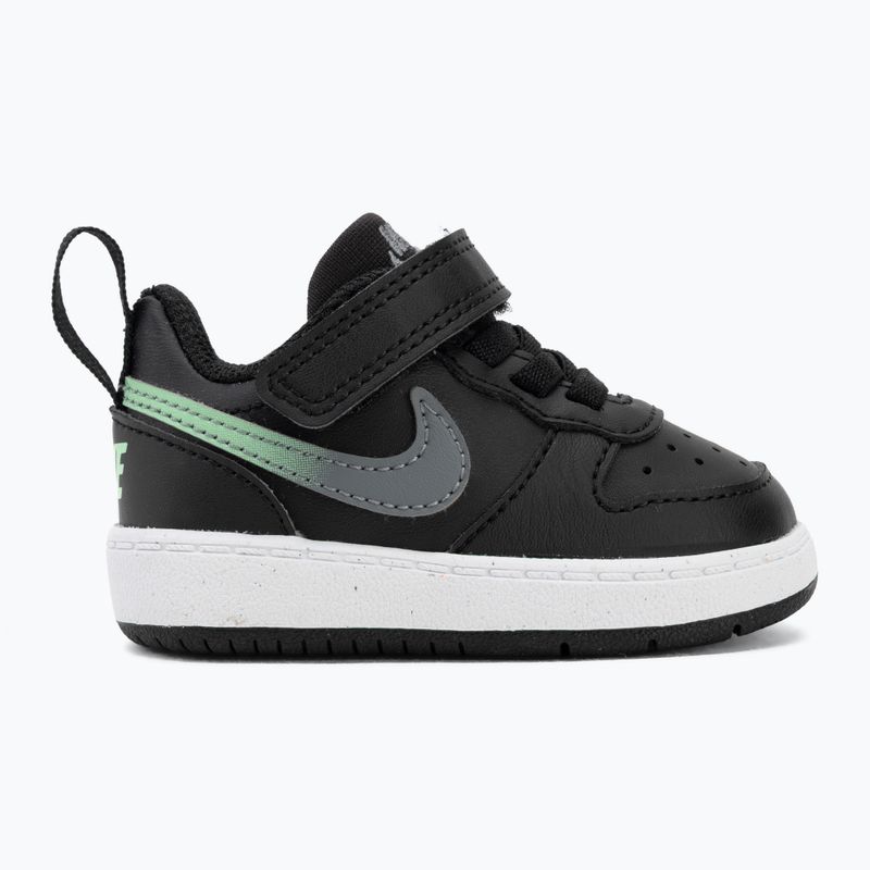 Detské topánky Nike Court Borough Low black/smoke grey/white/illusion green 2