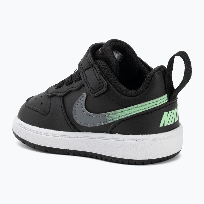Detské topánky Nike Court Borough Low black/smoke grey/white/illusion green 3