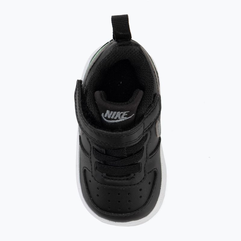 Detské topánky Nike Court Borough Low black/smoke grey/white/illusion green 5