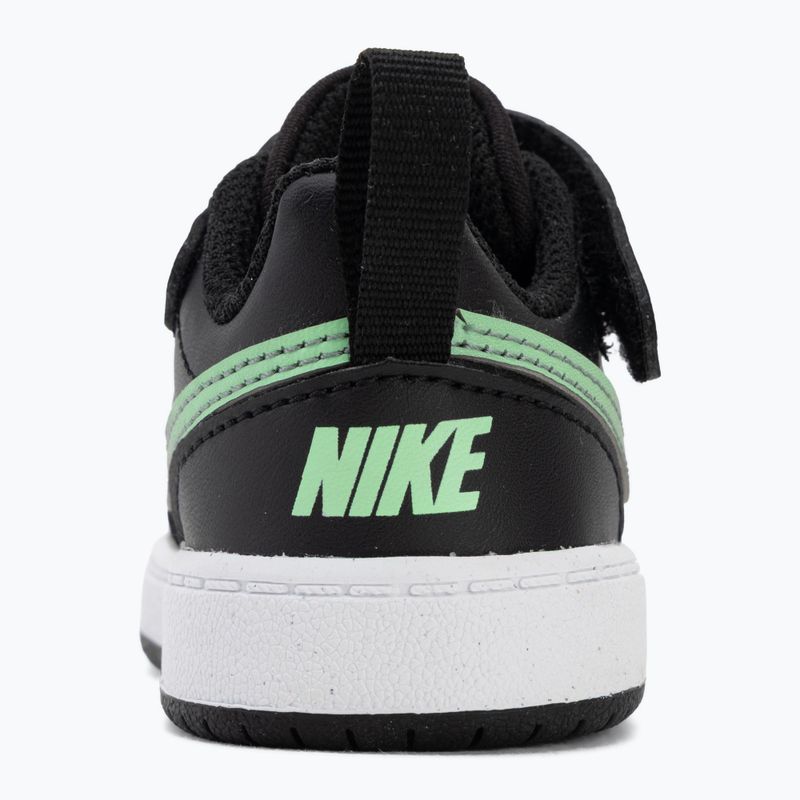 Detské topánky Nike Court Borough Low black/smoke grey/white/illusion green 6