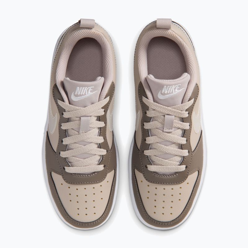 Detské topánky Nike Court Borough Low moon particle/cave stone/white/white 5