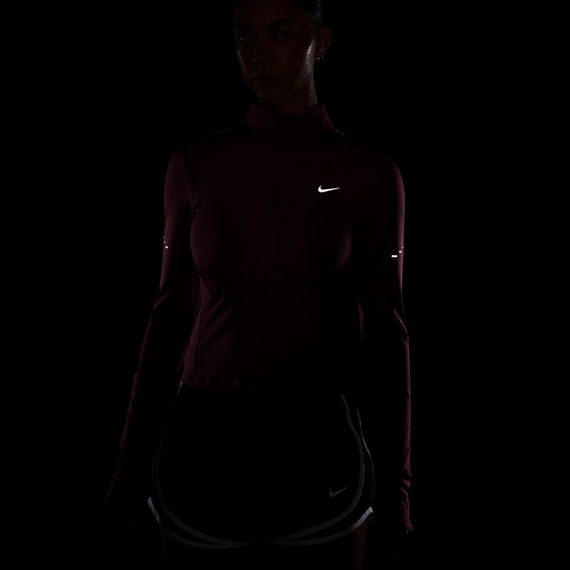 Dámska bežecká mikina Nike Swift Dri-Fit Full Zip pink smoke 4